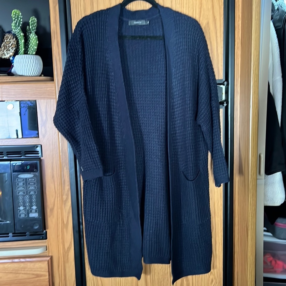 Navy Duster Cardigan